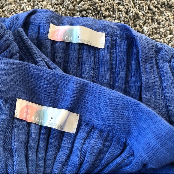 Free People Veda Sweater Set - Blue - Picture 4 of 5